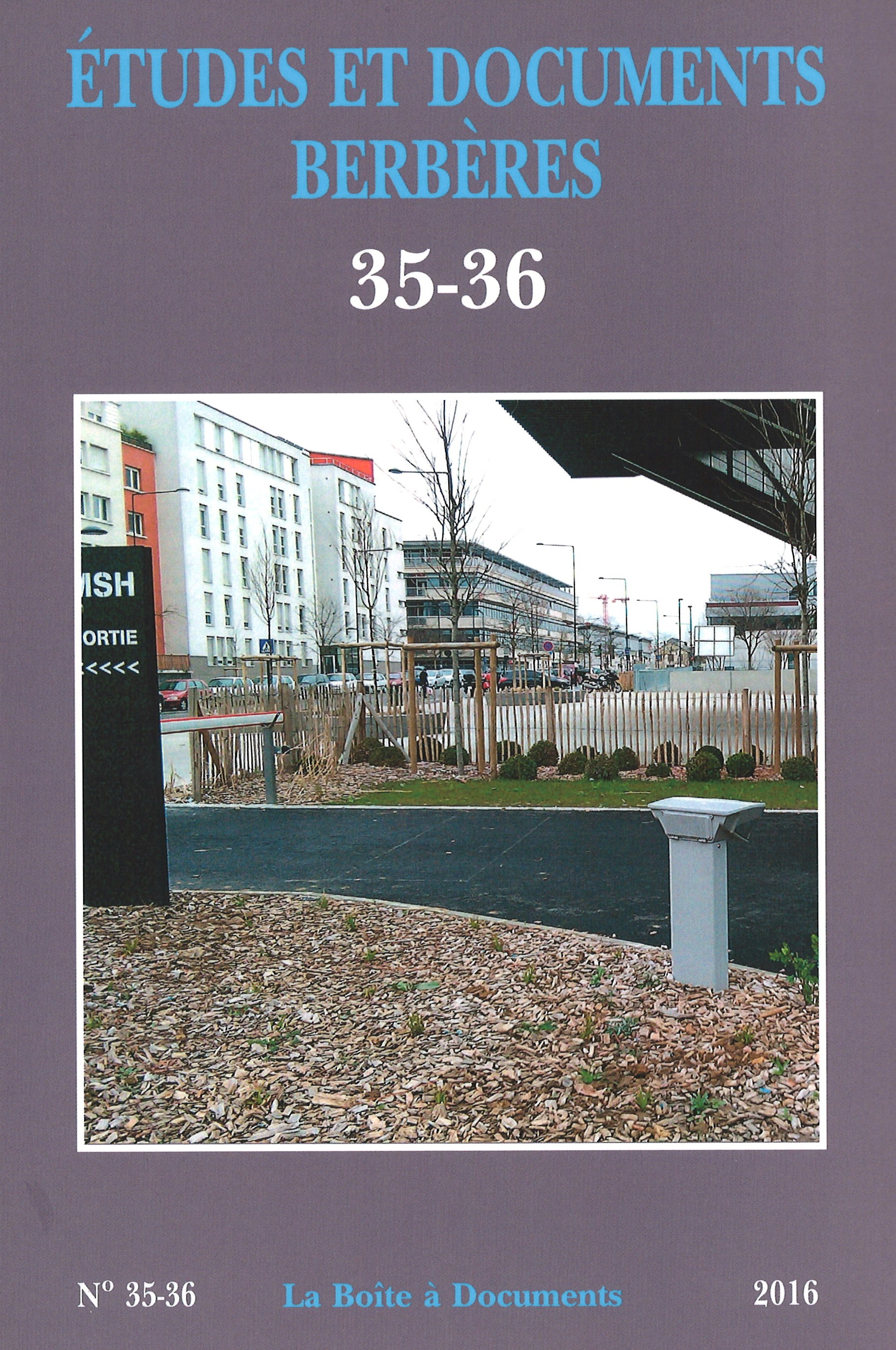 Etudes et documents berbères 35-36