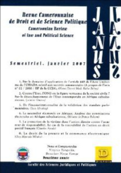 Revue Camerounaise de Droit et de Science Politique (Janus 2)