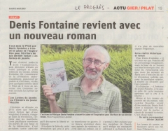 Denis Fontaine revient avec un nouveau roman