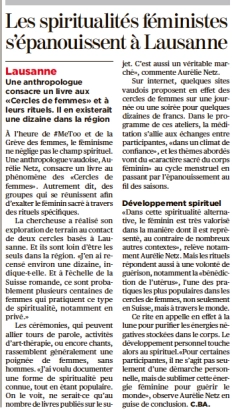 Les spiritualités féministes s'épanouissent à Lausanne