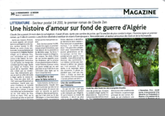 La Renaissance-Le Bessin à propos de Claude Zen