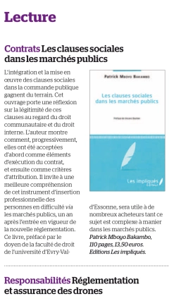 Contrats - Les clauses sociales dans les marchés publics